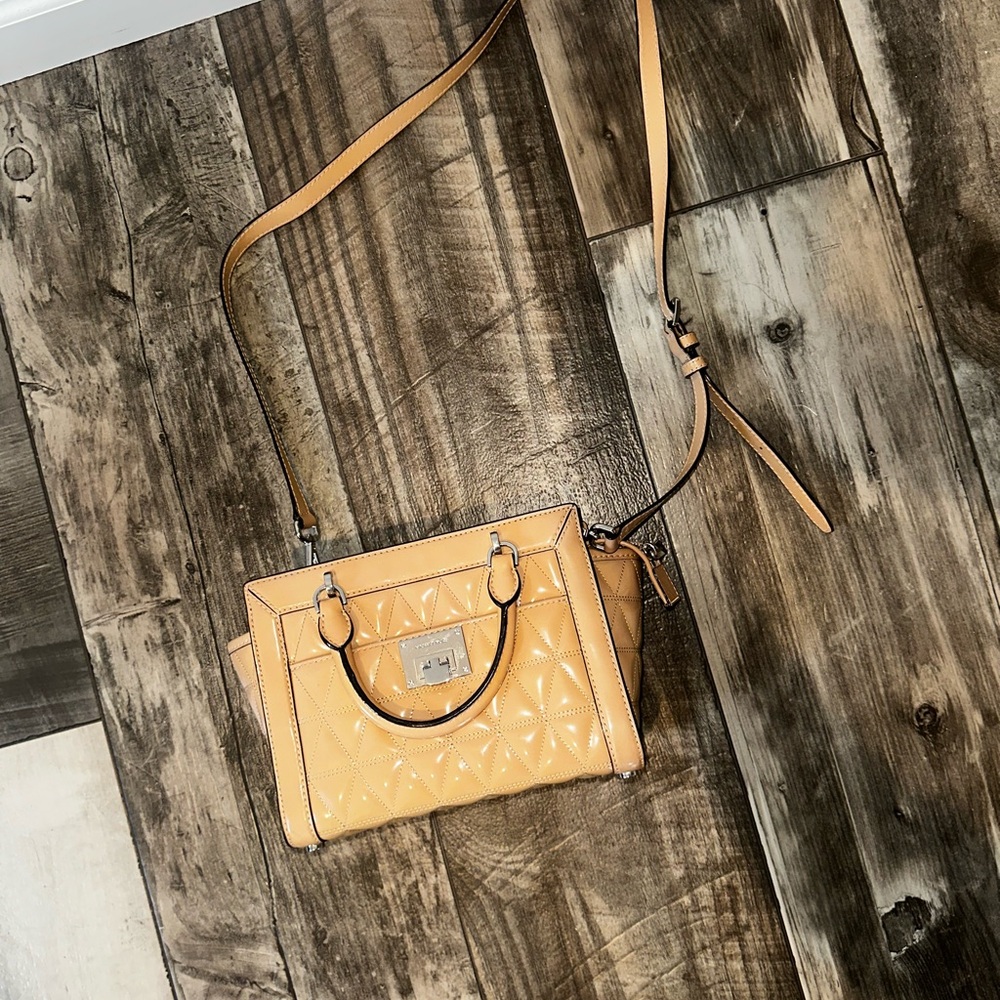 Michael Kors Nude Quilted Leather Bag